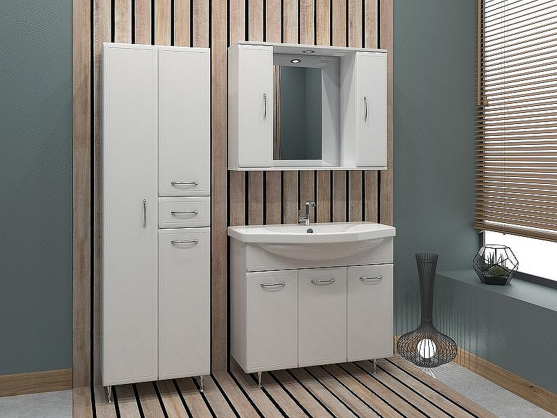 Шкаф пенал Stella Polar Концепт 54 SP-00000150 Белый, купить, цена, заказать, магазин, доставка, скидка, промокод, купить, цена, заказать, магазин, доставка, скидка, промокод