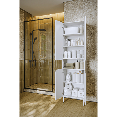 Шкаф пенал Aqwella Vancouver 55 VAN0555N цвет Белый