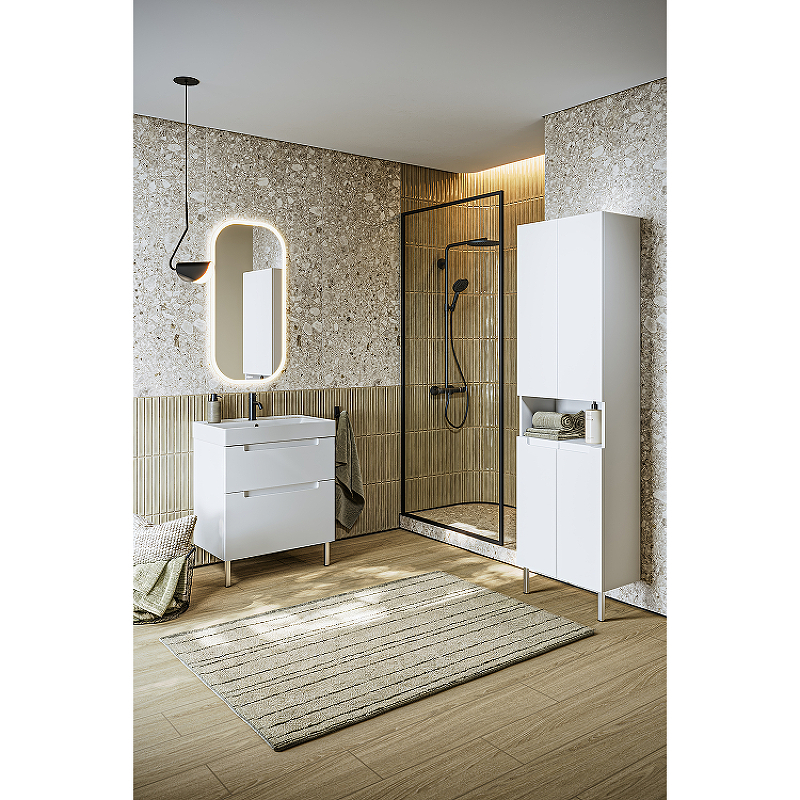 Шкаф пенал Aqwella Vancouver 55 VAN0555N цвет Белый, купить, цена, заказать, магазин, доставка, скидка, промокод, купить, цена, заказать, магазин, доставка, скидка, промокод