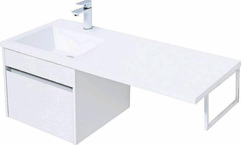 Тумба с раковиной Aquanet Токио 110 L 239208 подвесная Белая, купить, цена, заказать, магазин, доставка, скидка, промокод, купить, цена, заказать, магазин, доставка, скидка, промокод