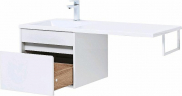 Тумба с раковиной Aquanet Токио 110 L 239208 подвесная Белая, купить, цена, заказать, магазин, доставка, скидка, промокод, купить, цена, заказать, магазин, доставка, скидка, промокод