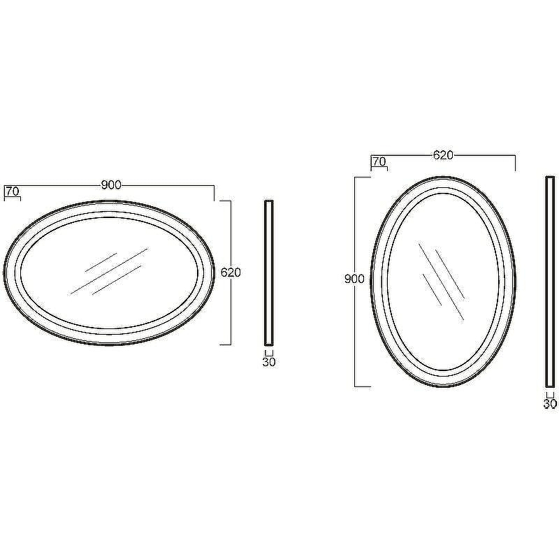 Зеркало Simas Lante 62 LAS1 bi Белое, купить, цена, заказать, магазин, доставка, скидка, промокод, купить, цена, заказать, магазин, доставка, скидка, промокод