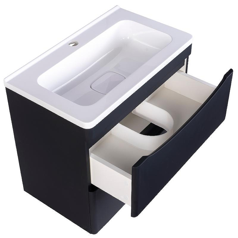 Тумба под раковину Style Line Бергамо 60 СС-00002318 подвесная Черная антискрейч, купить, цена, заказать, магазин, доставка, скидка, промокод, купить, цена, заказать, магазин, доставка, скидка, промокод