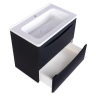 Тумба под раковину Style Line Бергамо 60 СС-00002318 подвесная Черная антискрейч, купить, цена, заказать, магазин, доставка, скидка, промокод, купить, цена, заказать, магазин, доставка, скидка, промокод