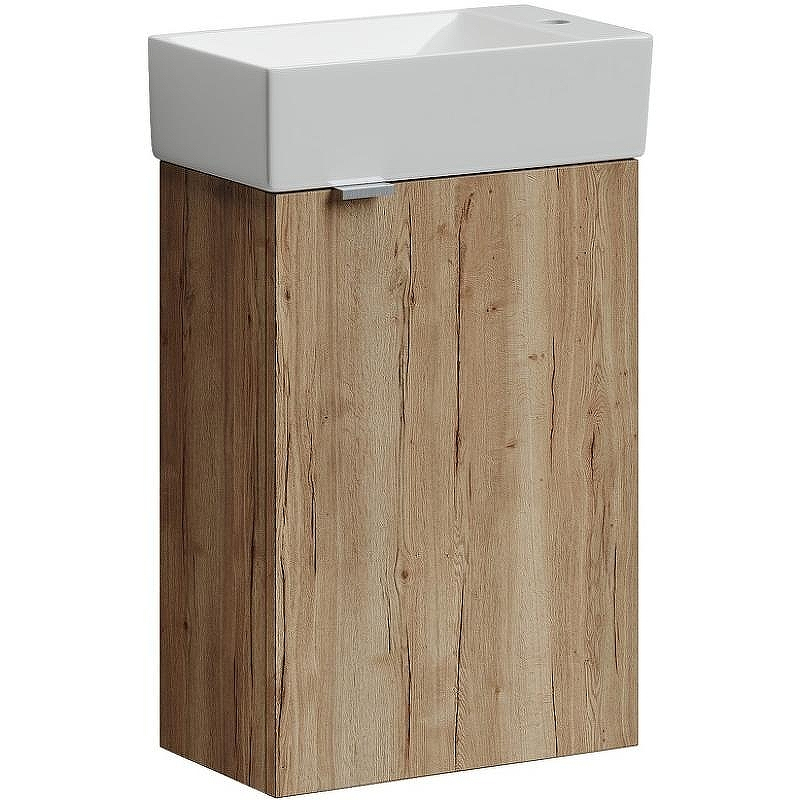 Тумба под раковину Sancos Mini 37 R MN35EGR подвесная Дуб Галифакс натуральный, купить, цена, заказать, магазин, доставка, скидка, промокод, купить, цена, заказать, магазин, доставка, скидка, промокод