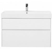 Тумба под раковину Aquanet Бруклин 100 203961 подвесная Белая, купить, цена, заказать, магазин, доставка, скидка, промокод, купить, цена, заказать, магазин, доставка, скидка, промокод