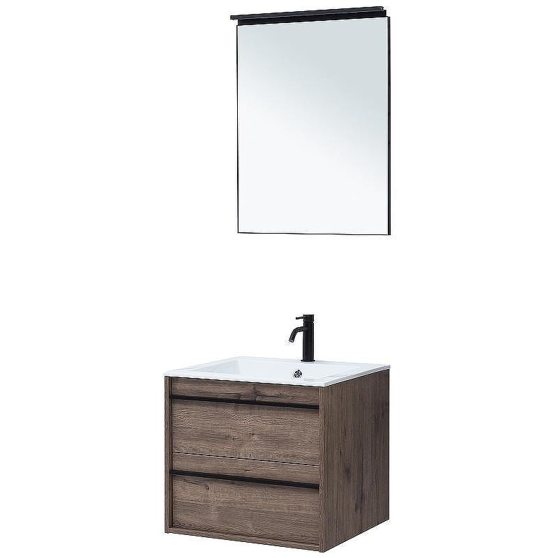 Комплект мебели для ванной Aquanet Lino 60 271952 подвесной Дуб Веллингтон, купить, цена, заказать, магазин, доставка, скидка, промокод, купить, цена, заказать, магазин, доставка, скидка, промокод