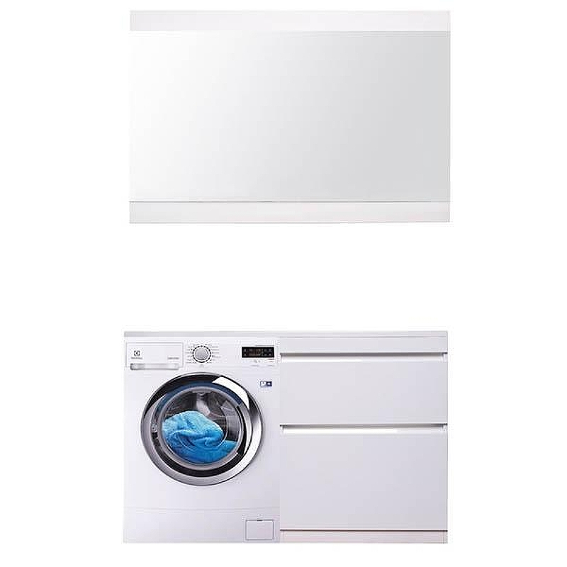 Тумба под раковину Style Line Даллас 130 Люкс Plus Белая, купить, цена, заказать, магазин, доставка, скидка, промокод, купить, цена, заказать, магазин, доставка, скидка, промокод