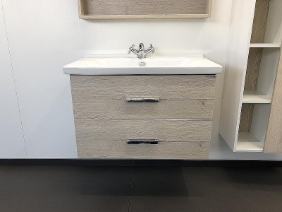 Тумба с раковиной Comforty Парма 80 00004143491 подвесная Дуб дымчатый