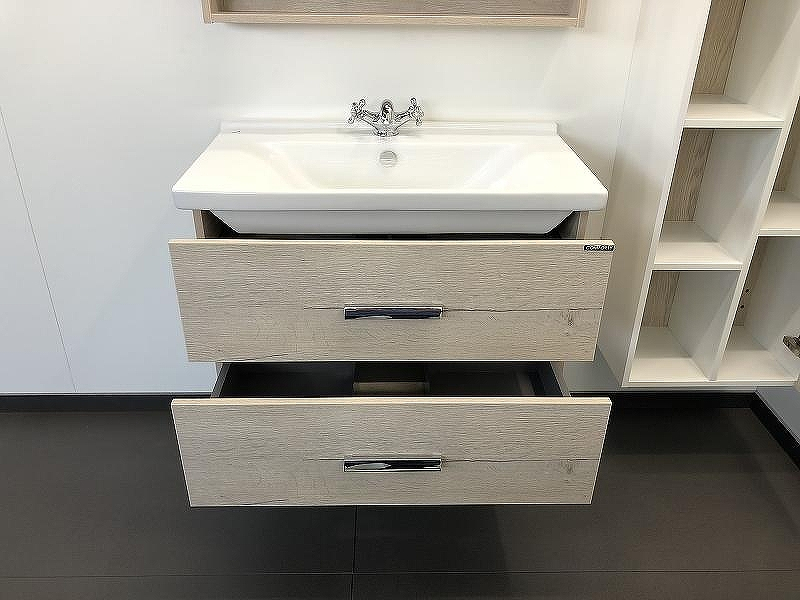 Тумба с раковиной Comforty Парма 80 00004143491 подвесная Дуб дымчатый, купить, цена, заказать, магазин, доставка, скидка, промокод, купить, цена, заказать, магазин, доставка, скидка, промокод