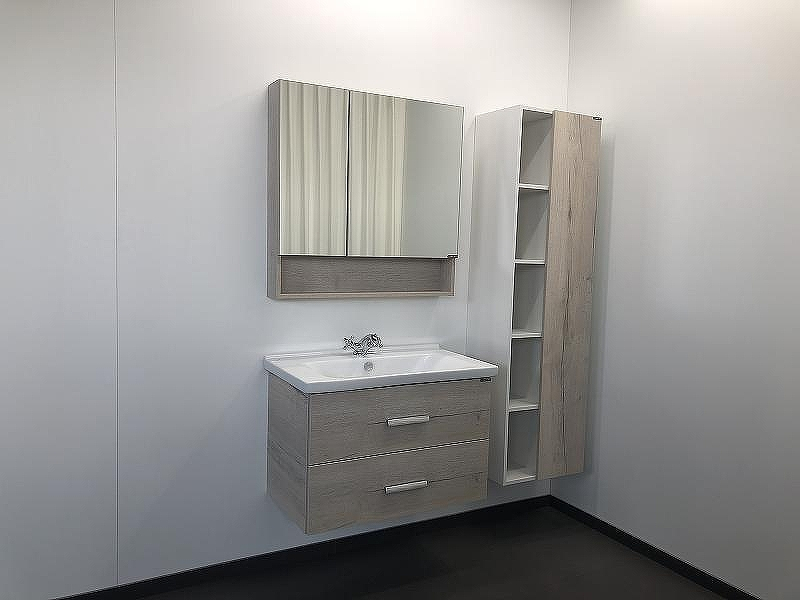 Тумба с раковиной Comforty Парма 80 00004143491 подвесная Дуб дымчатый, купить, цена, заказать, магазин, доставка, скидка, промокод, купить, цена, заказать, магазин, доставка, скидка, промокод