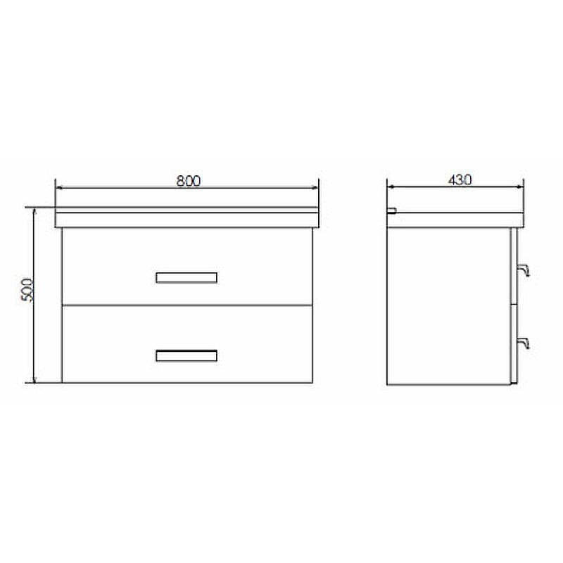 Тумба с раковиной Comforty Парма 80 00004143491 подвесная Дуб дымчатый, купить, цена, заказать, магазин, доставка, скидка, промокод, купить, цена, заказать, магазин, доставка, скидка, промокод