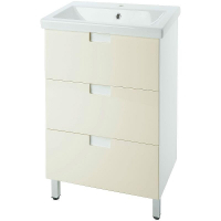 Тумба под раковину Bellezza Пегас 50 4630406140077 Бежевая Белая, купить, цена, заказать, магазин, доставка, скидка, промокод, купить, цена, заказать, магазин, доставка, скидка, промокод