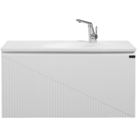 Тумба с раковиной Black&White Universe U918.900-2 90 9189002 подвесная Glossy White, купить, цена, заказать, магазин, доставка, скидка, промокод, купить, цена, заказать, магазин, доставка, скидка, промокод