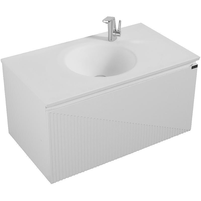 Тумба с раковиной Black&White Universe U918.900-2 90 9189002 подвесная Glossy White, купить, цена, заказать, магазин, доставка, скидка, промокод, купить, цена, заказать, магазин, доставка, скидка, промокод