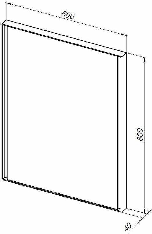 Зеркало Allen Brau Infinity 60 1.21018.BL с подсветкой Черное с сенсорным выключателем, купить, цена, заказать, магазин, доставка, скидка, промокод, купить, цена, заказать, магазин, доставка, скидка, промокод