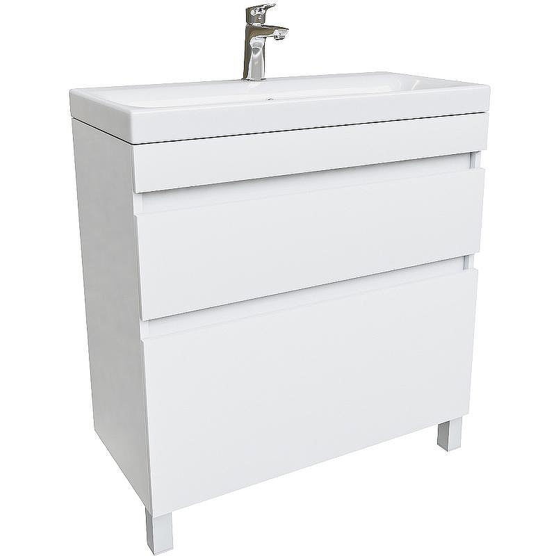 Тумба с раковиной Iddis Zodiac 80 ZOD8CBFi95K Белая, купить, цена, заказать, магазин, доставка, скидка, промокод, купить, цена, заказать, магазин, доставка, скидка, промокод