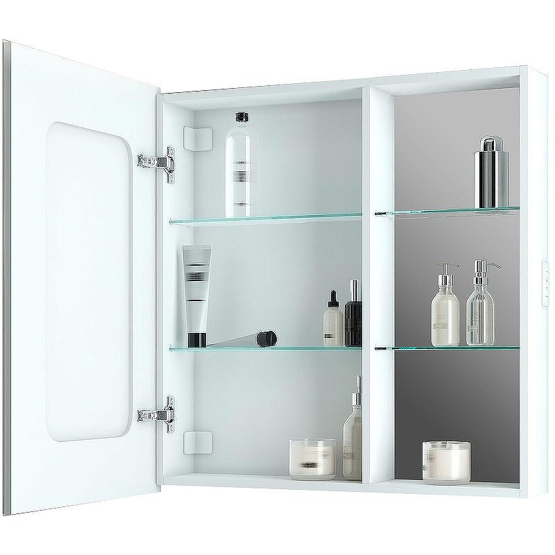 Зеркальный шкаф Континент Aperio LED 80 L МВК006 с подсветкой Белый, купить, цена, заказать, магазин, доставка, скидка, промокод, купить, цена, заказать, магазин, доставка, скидка, промокод