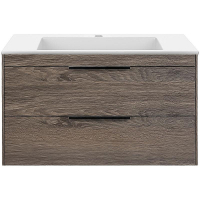 Тумба под раковину Vincea Chiara 2D 80 VMC-2C2800RO подвесная R.Oak, купить, цена, заказать, магазин, доставка, скидка, промокод, купить, цена, заказать, магазин, доставка, скидка, промокод