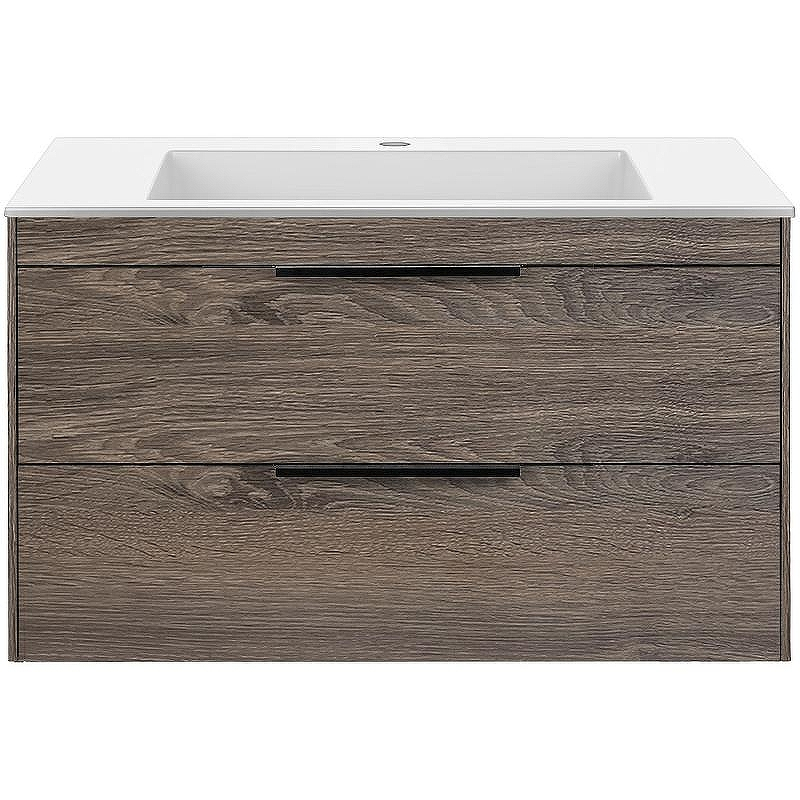 Тумба под раковину Vincea Chiara 2D 80 VMC-2C2800RO подвесная R.Oak, купить, цена, заказать, магазин, доставка, скидка, промокод, купить, цена, заказать, магазин, доставка, скидка, промокод