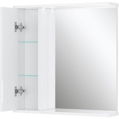 Зеркало со шкафом Volna Joli 70 L zsJOLI70.L-01 с подсветкой Белое