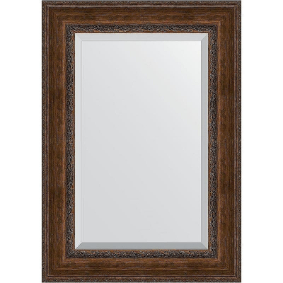 Зеркало Evoform Exclusive 120х72 BY 3455 с фацетом в багетной раме - Состаренная бронза с орнаментом 120