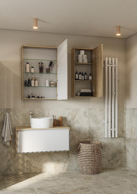 Зеркальный шкаф Aquaton Либерти 65 1A279302LYC70 Дуб эльвезия, купить, цена, заказать, магазин, доставка, скидка, промокод, купить, цена, заказать, магазин, доставка, скидка, промокод