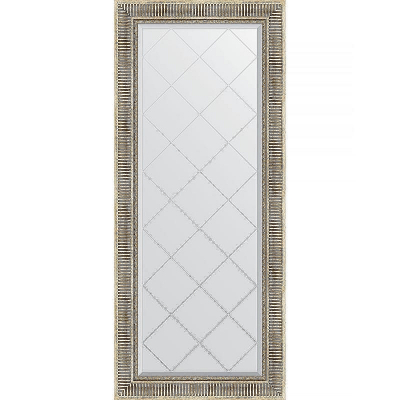 Зеркало Evoform Exclusive-G 157х67 BY 4153 с гравировкой в багетной раме - Серебряный акведук 93