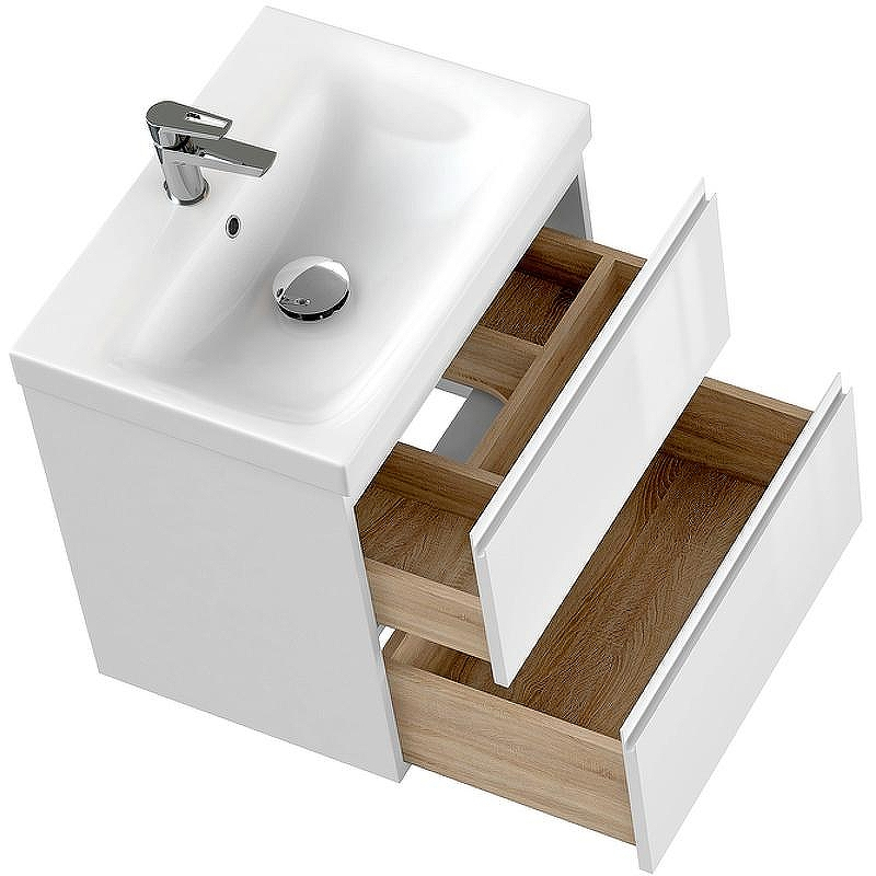 Тумба под раковину Cersanit Moduo 60 64140 подвесная Белая, купить, цена, заказать, магазин, доставка, скидка, промокод, купить, цена, заказать, магазин, доставка, скидка, промокод