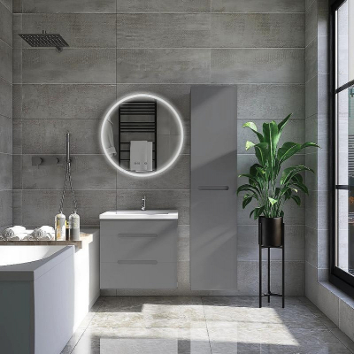 Тумба под раковину VIANT Марсель 50 VMAR50COG-T2YP подвесная Графит