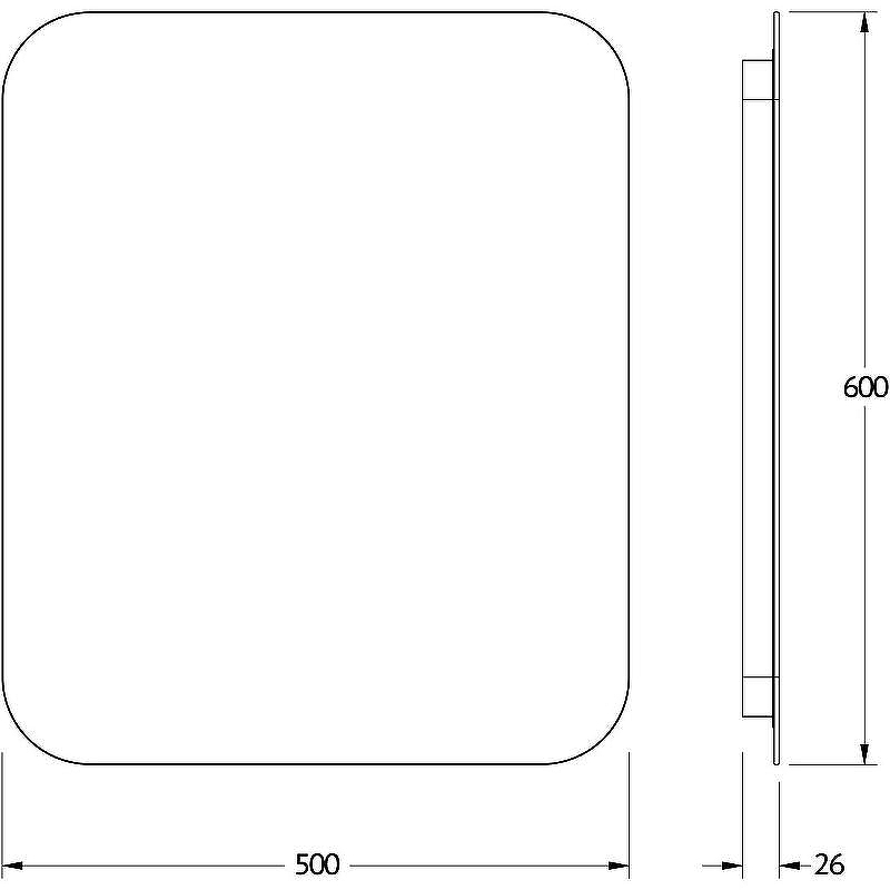 Зеркало Defesto Opti 50x60 DF 2813 с подсветкой 19W-3000К/Без выключателя/Теплый белый свет, купить, цена, заказать, магазин, доставка, скидка, промокод, купить, цена, заказать, магазин, доставка, скидка, промокод