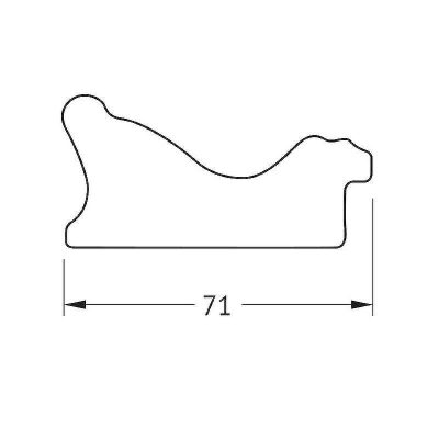 Зеркало Evoform Exclusive-G 119х94 BY 4537 с гравировкой в багетной раме - Черное дерево с золотом 71