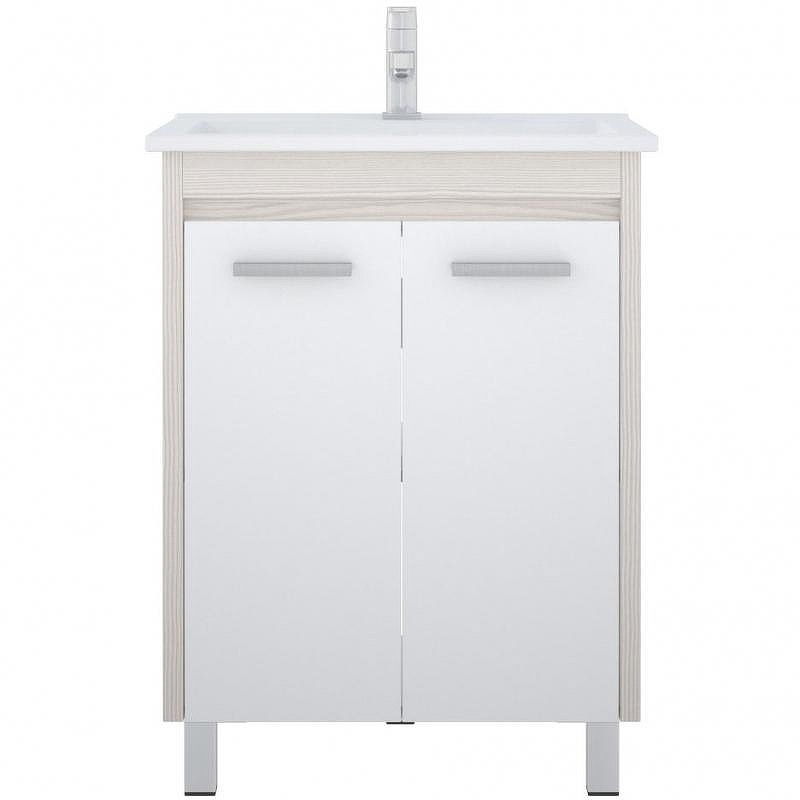 Тумба под раковину Corozo Лорена 65 SD-00000319 Лайн Белая, купить, цена, заказать, магазин, доставка, скидка, промокод, купить, цена, заказать, магазин, доставка, скидка, промокод