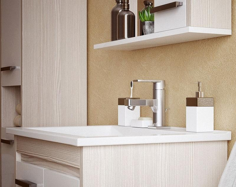 Тумба под раковину Corozo Лорена 65 SD-00000319 Лайн Белая, купить, цена, заказать, магазин, доставка, скидка, промокод, купить, цена, заказать, магазин, доставка, скидка, промокод