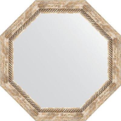 Зеркало Evoform Octagon 63х63 BY 3758 в багетной раме - Прованс с плетением 70