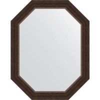 Зеркало Evoform Octagon 56х71 BY 7066 в багетной раме - Палисандр 62, купить, цена, заказать, магазин, доставка, скидка, промокод, купить, цена, заказать, магазин, доставка, скидка, промокод