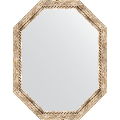 Зеркало Evoform Octagon 73x93 BY 7120 в багетной раме - Прованс с плетением 70