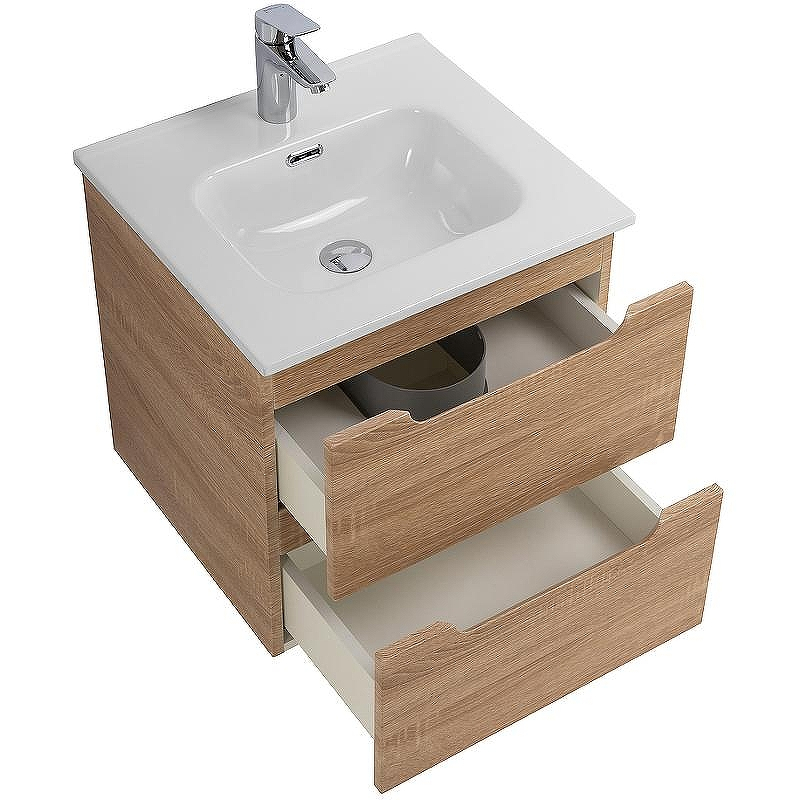 Тумба под раковину BelBagno Etna 50 ETNA-500-2C-SO-WO подвесная Rovere Bianco, купить, цена, заказать, магазин, доставка, скидка, промокод, купить, цена, заказать, магазин, доставка, скидка, промокод