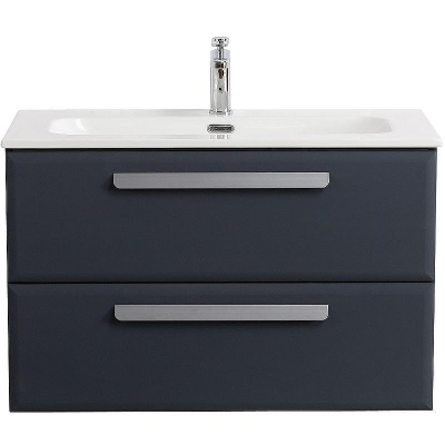 Тумба под раковину Cezares Eco-Cer-N 80 ECO-CER-N-800-2C-SO-GR-P подвесная Grafito без ручек