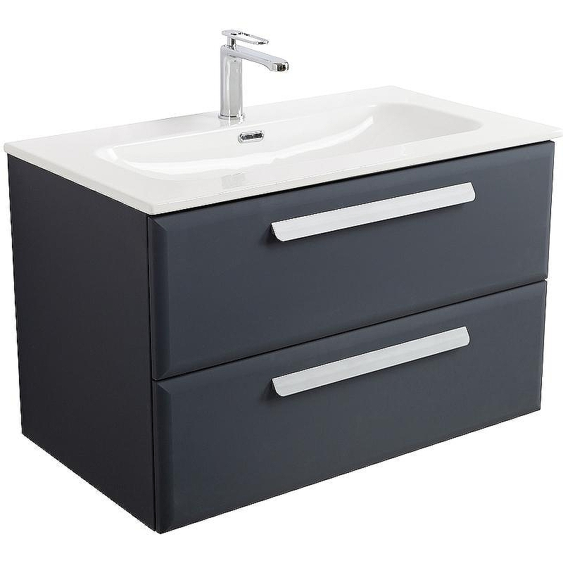 Тумба под раковину Cezares Eco-Cer-N 80 ECO-CER-N-800-2C-SO-GR-P подвесная Grafito без ручек, купить, цена, заказать, магазин, доставка, скидка, промокод, купить, цена, заказать, магазин, доставка, скидка, промокод