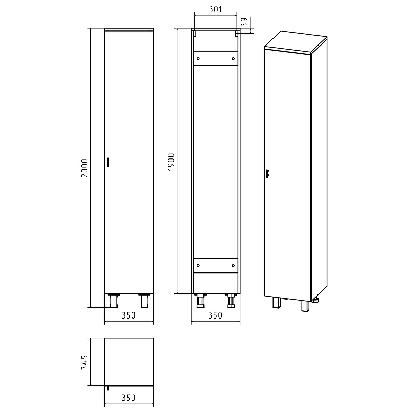 Шкаф пенал Misty Дива 35 R П-Див05035-013ПрП Белый, купить, цена, заказать, магазин, доставка, скидка, промокод, купить, цена, заказать, магазин, доставка, скидка, промокод