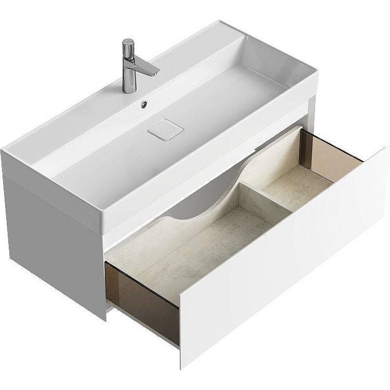 Тумба под раковину Aqwella Geometria 100 GE01101WM подвесная Белая матовая, купить, цена, заказать, магазин, доставка, скидка, промокод, купить, цена, заказать, магазин, доставка, скидка, промокод