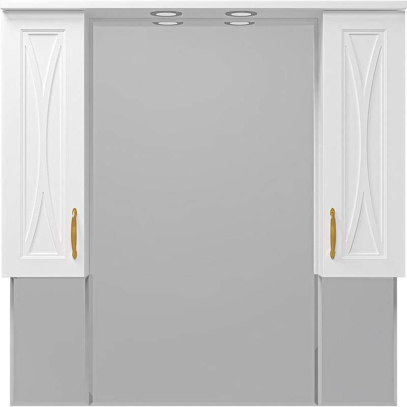 Зеркало Misty Амбра 100 П-Амб02100-0122Я с подсветкой Белое матовое, купить, цена, заказать, магазин, доставка, скидка, промокод, купить, цена, заказать, магазин, доставка, скидка, промокод