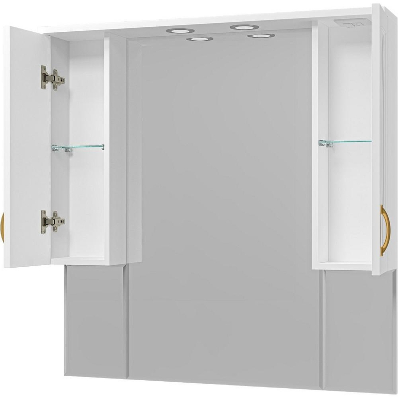 Зеркало Misty Амбра 100 П-Амб02100-0122Я с подсветкой Белое матовое, купить, цена, заказать, магазин, доставка, скидка, промокод, купить, цена, заказать, магазин, доставка, скидка, промокод