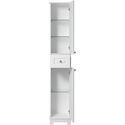 Шкаф пенал Misty Ларго 35 R Лар-05035-0101П Белый матовый