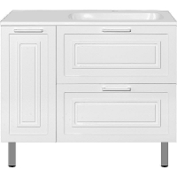 Тумба под раковину Style Line Альба 90 R Люкс Plus ЛС-000010054 Белая, купить, цена, заказать, магазин, доставка, скидка, промокод, купить, цена, заказать, магазин, доставка, скидка, промокод