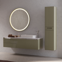 Зеркало Creavit Flat 100 FA1100.01.PL с подсветкой цвет Бежевый, купить, цена, заказать, магазин, доставка, скидка, промокод, купить, цена, заказать, магазин, доставка, скидка, промокод