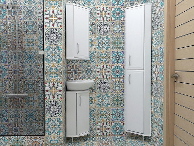 Шкаф пенал Stella Polar Концепт 30 SP-00000147 угловой Белый