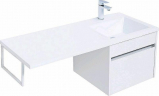 Тумба с раковиной Aquanet Токио 110 R 239209 подвесная Белая, купить, цена, заказать, магазин, доставка, скидка, промокод, купить, цена, заказать, магазин, доставка, скидка, промокод