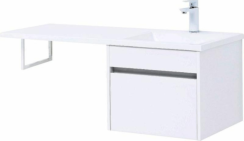 Тумба с раковиной Aquanet Токио 110 R 239209 подвесная Белая, купить, цена, заказать, магазин, доставка, скидка, промокод, купить, цена, заказать, магазин, доставка, скидка, промокод